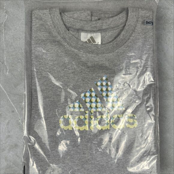 Vintage New Old Stock Adidas Y2K Long Sleeve Graphic Print T-Shirt USA Made - L - Picture 5 of 5